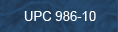 UPC 986-10